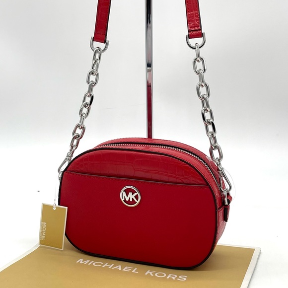 Michael Kors Jet Set Glam Oval Crossbody Bag - Picture 3 of 10